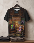 Courage the cowardly dog Oversized Glitch Tee