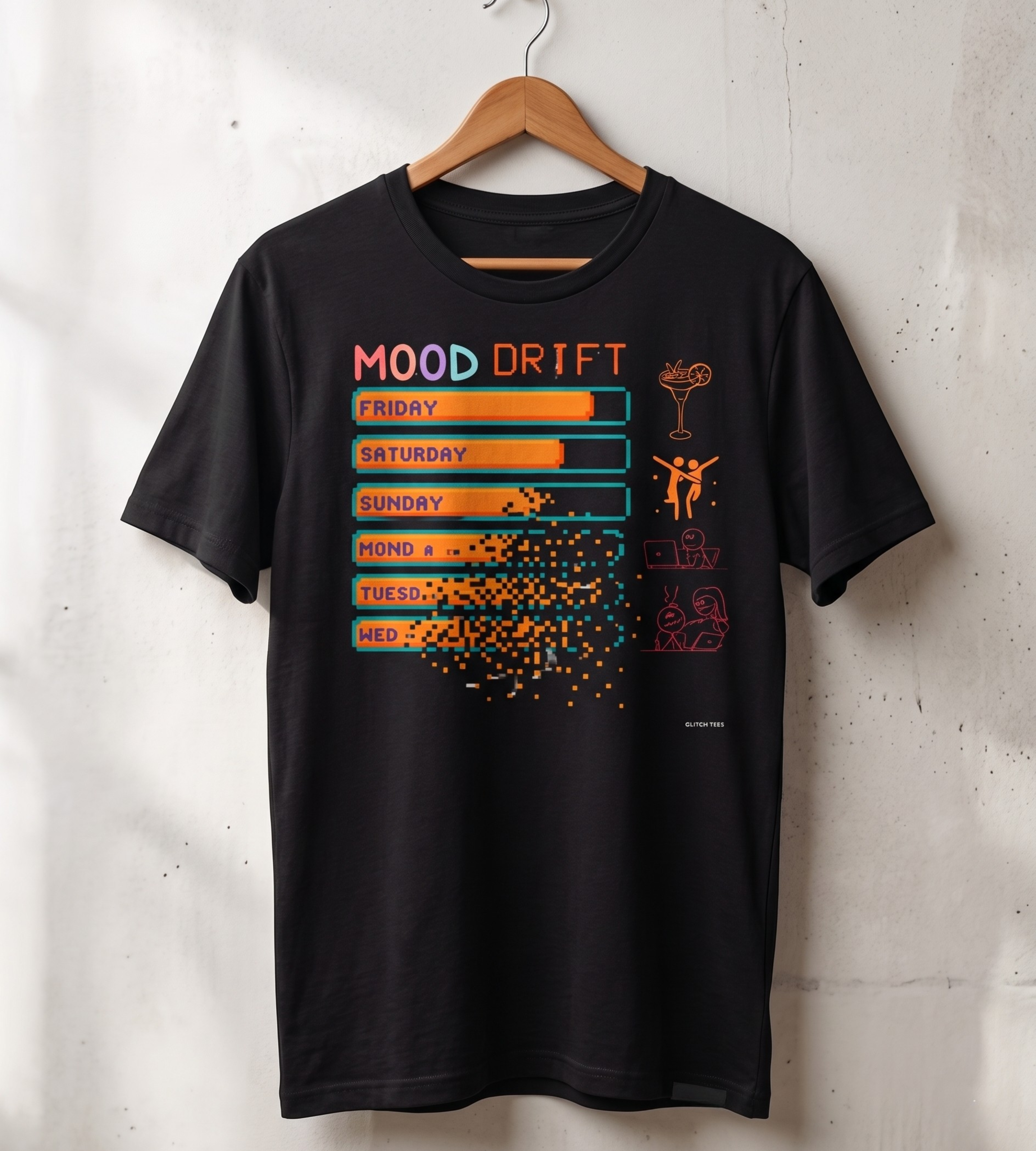 Mood Glitch T Shirt